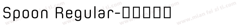 Spoon Regular字体转换